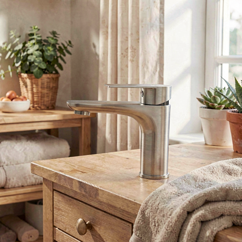 شیر روشویی پایه کوتاه برند سیتی مارکت اصل