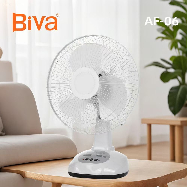 پنکه رومیزی شارژی بیوا Biva FA-06 دارای پنل خورشیدی