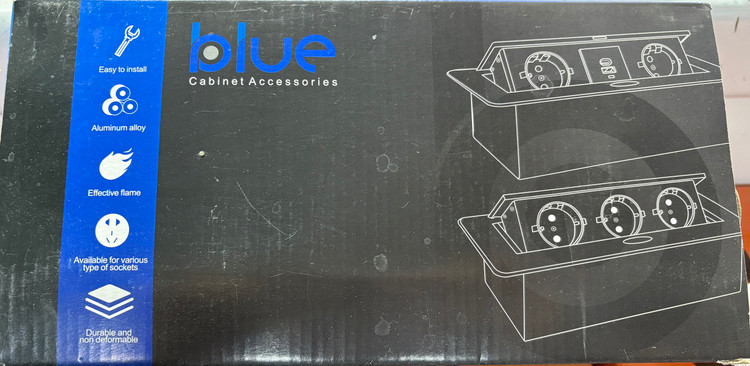 پریز توکار بلو ( blue ) رنگ مشکی