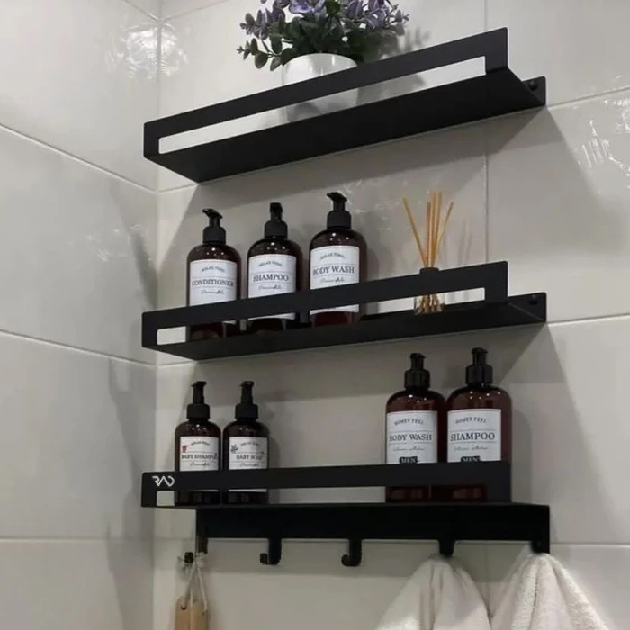 استند حمام راد مدل RAD B301 مجموعه سه عددی رنگ مشکی