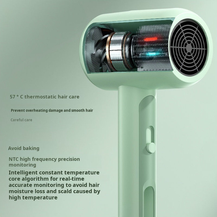 سشوار حرفه ای نوا مدل B2 با توان 3600 وات، موتور DC، تنظیم دما در دو حالت، خشک کنندگی قوی، کاهش وز مو، حجمدهندگی، همراه با سری متمرکزکننده پهن