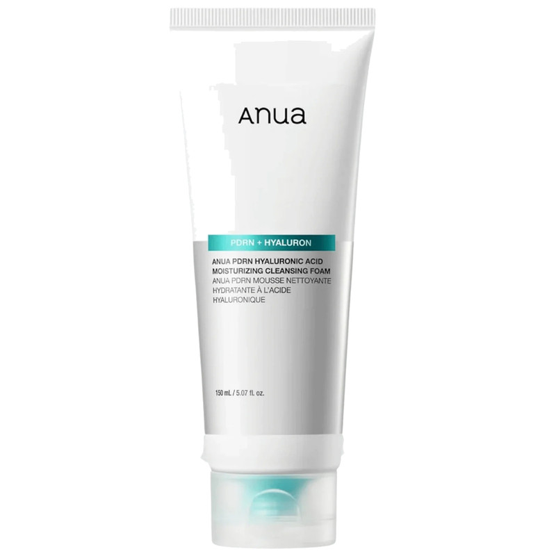 فوم شستشو و آبرسان صورت آنوا اصل مدل PDRN Hyaluronic Acid مناسب برای انواع پوست حجم 150 میلی لیتر