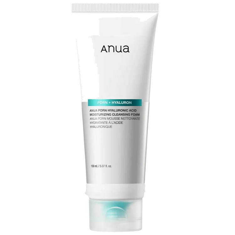 فوم شستشو و آبرسان صورت آنوا اصل مدل PDRN Hyaluronic Acid مناسب برای انواع پوست حجم 150 میلی لیتر